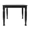 Flash Furniture Grace 60in. Solid Wood Dining Table w/Turned Wooden Legs, HD Rectangle Wood Table for 6, Black KER-T-799-BLK-60-GG - alternate 2